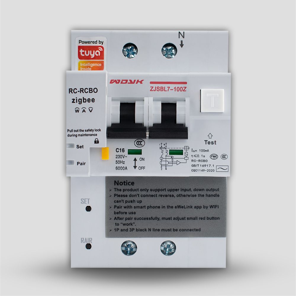 ZigBee дифавтомат с энергомониторингом WDYK однофазный 10А — Купить в  WiseHome