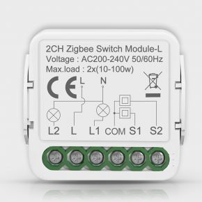 Двухканальное WiFi  реле Tuya