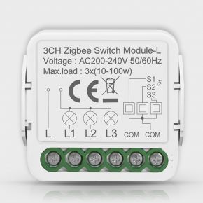 Триканальне WiFi реле Tuya 10A