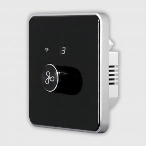 WiFi чорний поворотний регулятор швидкості вентилятора Tuya