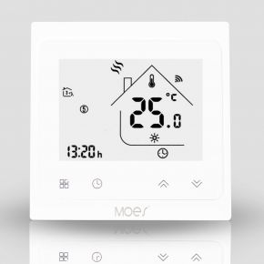 Wi-fi регулятор для бойлера/котла Moes White (BHT-002-GCLWW)