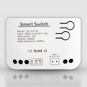 7-32V(AC/DC) Одноканальне Zigbee реле з сухим контактом Tuya smart