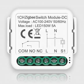 Zigbee реле в подрозетник с сухим контактом Tuya smart